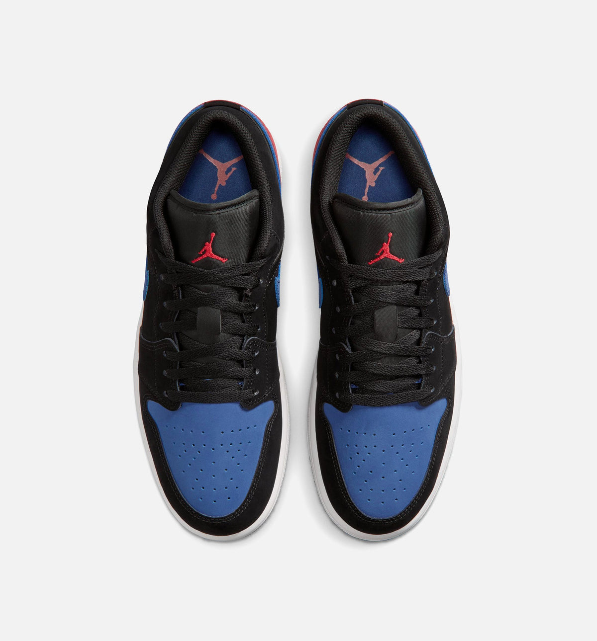 Air Jordan 1 Low Men's Shoes - Black/White/True Blue/Red