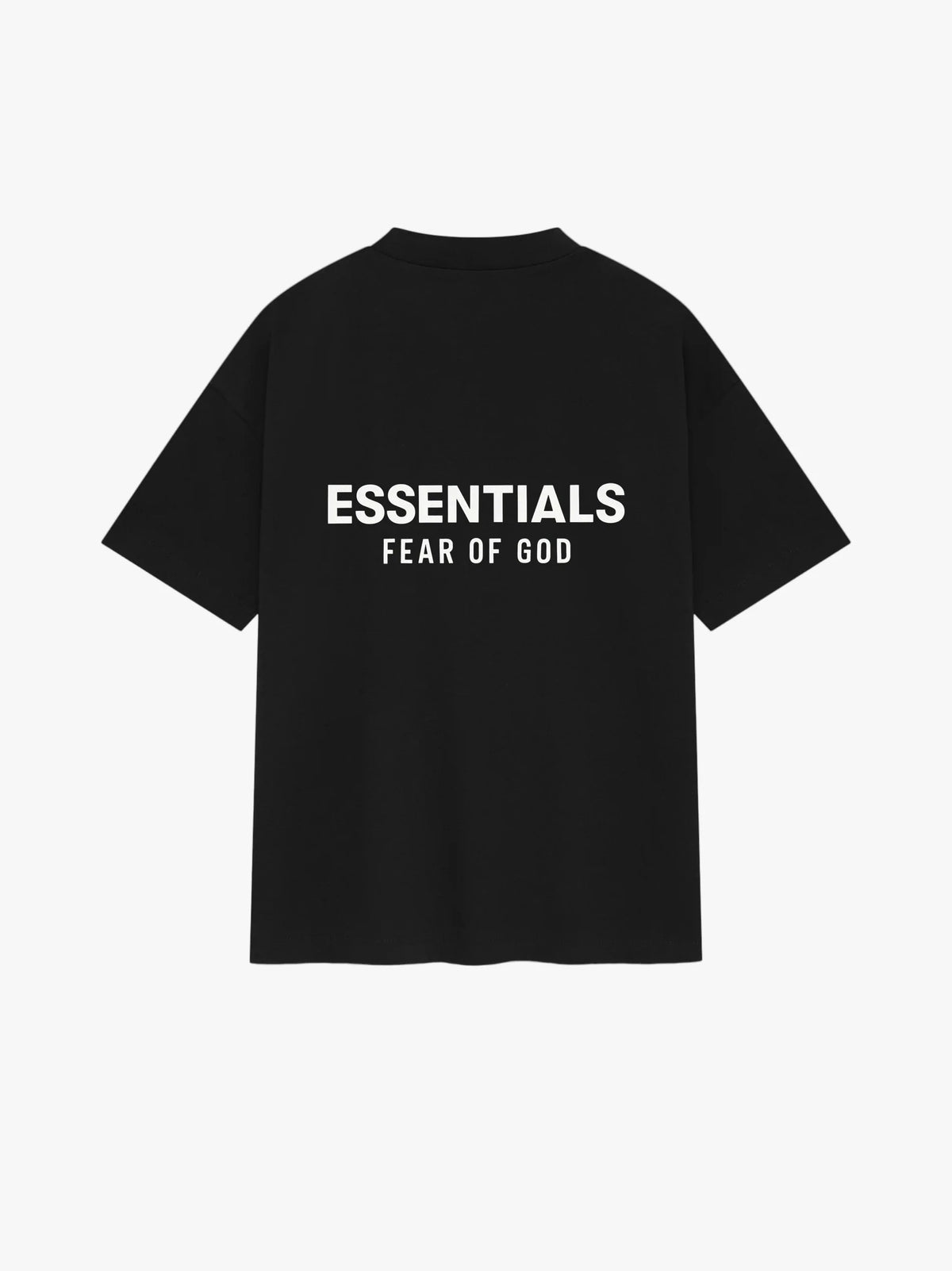 Essentials Fear Of God Black Tee (Oversized)