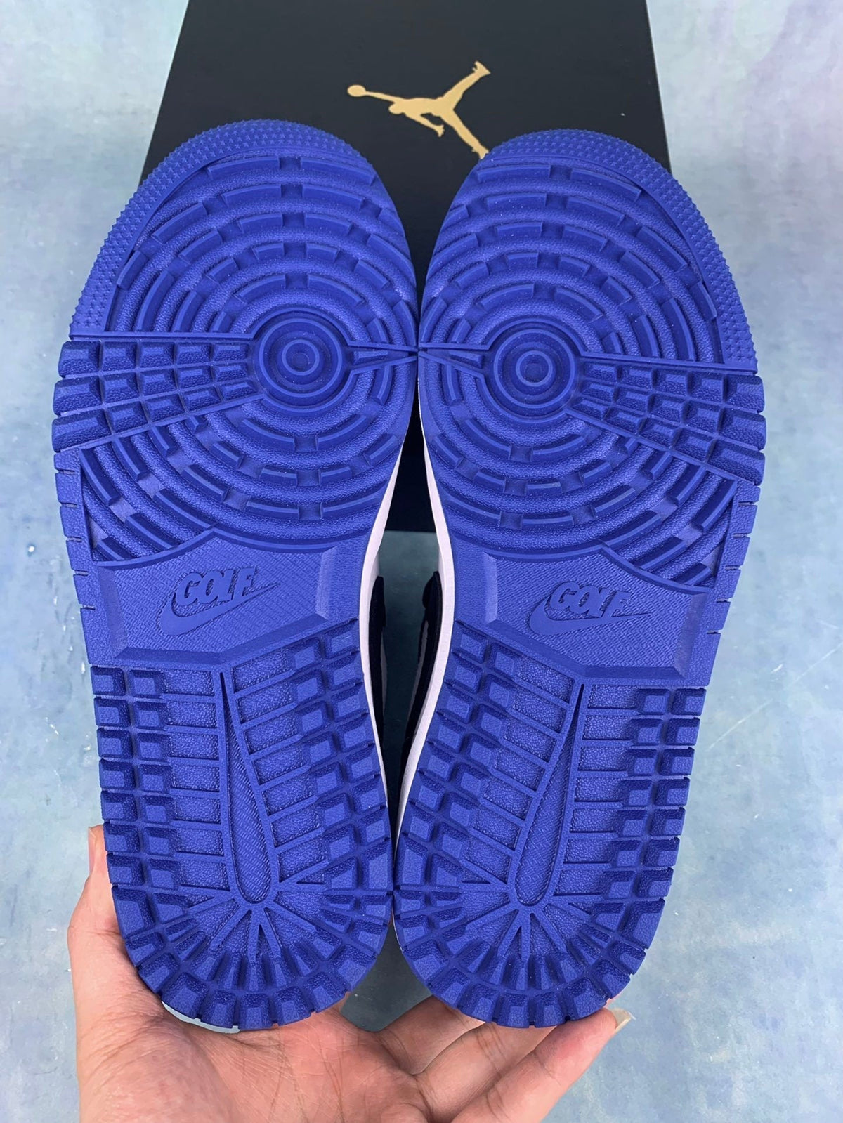 Air Jordan 1 Low Dark Concord Black/White/Blue Unisex Sneakers DD9315-102