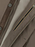 Paul & Shark Typhoon Platinum suede-trimmed car coat